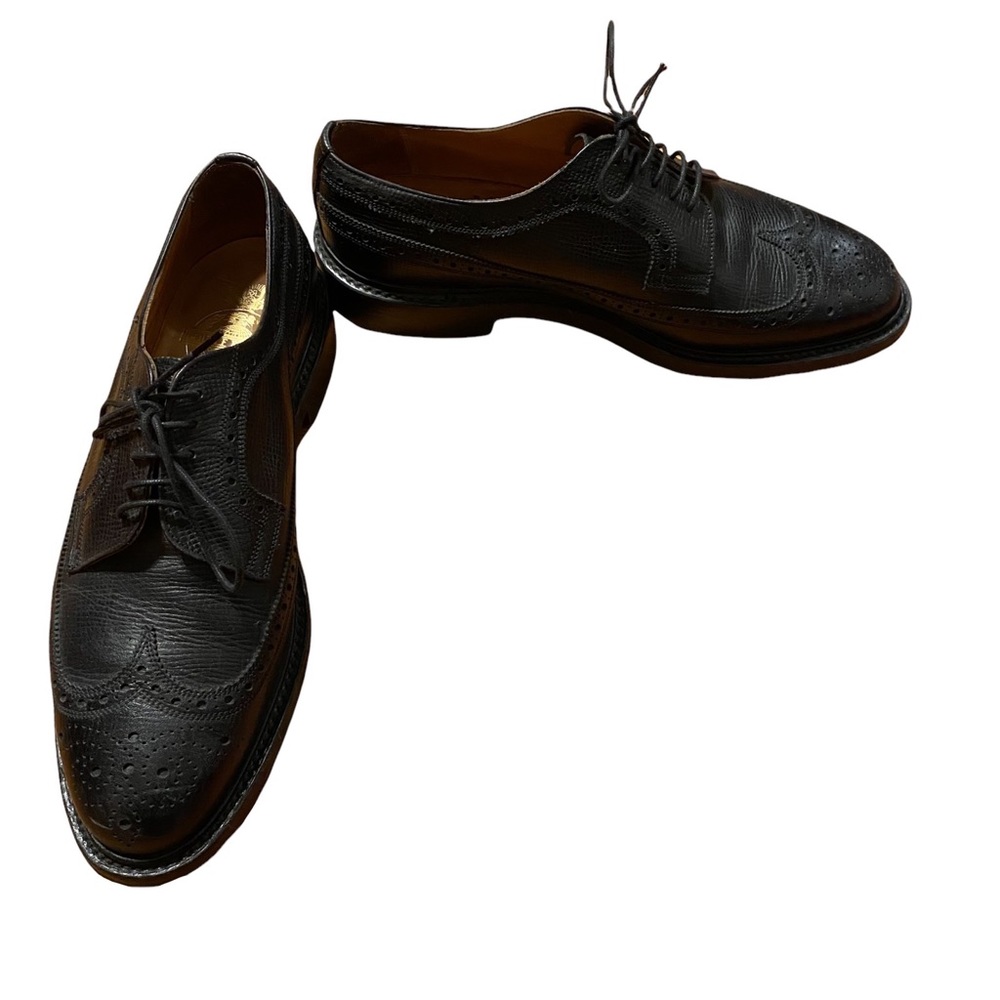 RRL Ralph Lauren Brogue Benchmade Leather Wilberforce Wingtip Oxfords